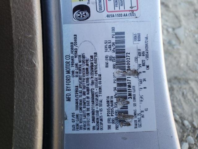 Photo 10 from auction – 2006 MERCURY MILAN with VIN 3MEFM07116R600272