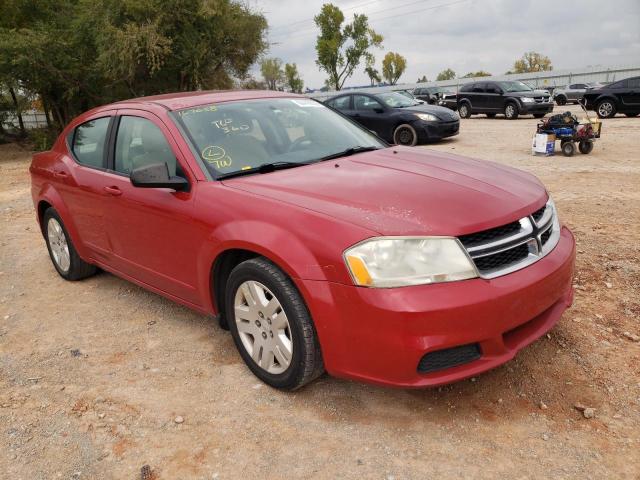 DODGE AVENGER SE 2012 with VIN 1C3CDZAB8CN167658 - Photo from auction