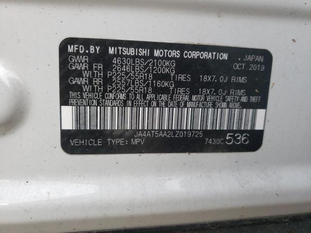 Снимка 10 от търг – 2020 MITSUBISHI ECLIPSE CR с VIN JA4AT5AA2LZ019725