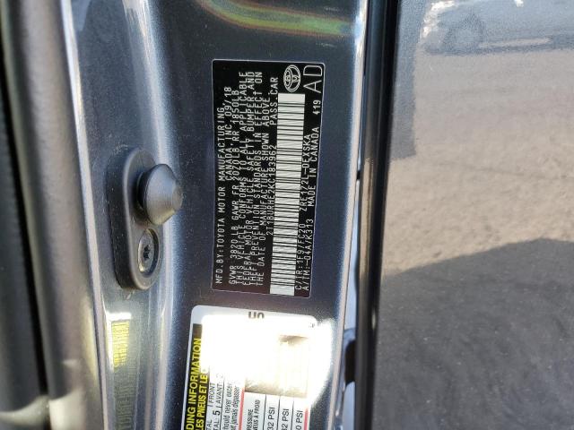 Photo 10 from auction – 2019 TOYOTA COROLLA L with VIN 2T1BURHE2KC183962