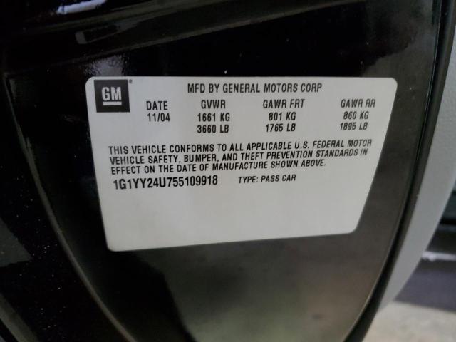 Photo 10 from auction – 2005 CHEVROLET CORVETTE with VIN 1G1YY24U755109918