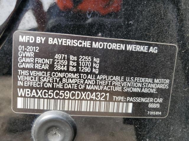 Photo 10 from auction – 2012 BMW 528 I with VIN WBAXG5C59CDX04321