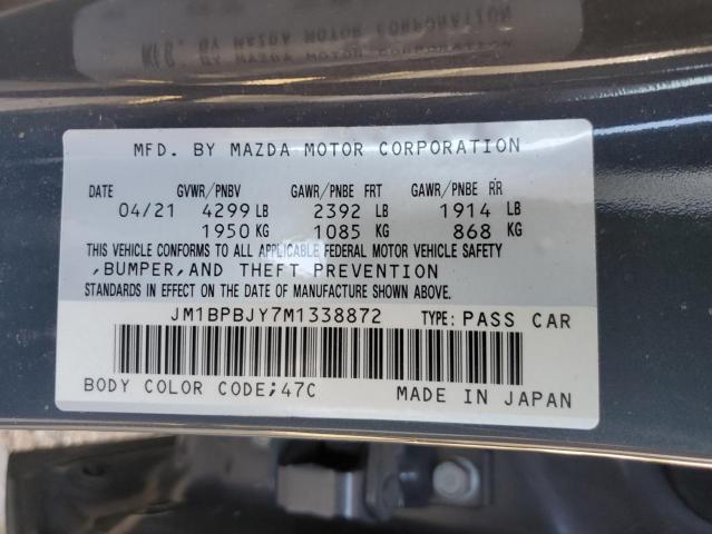 صورة رقم 10 من المزاد - 2021 MAZDA 3 مع VIN JM1BPBJY7M1338872