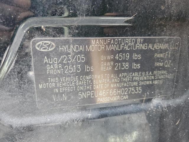 Photo 10 from auction – 2006 HYUNDAI SONATA GLS with VIN 5NPEU46F66H027535