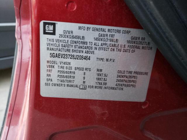 Photo 10 from auction – 2008 BUICK ENCLAVE CX with VIN 5GAEV23728J208464