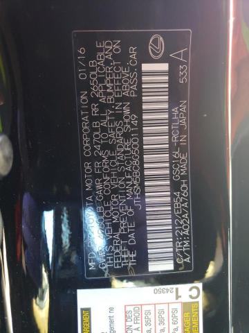 Photo 10 from auction – 2016 LEXUS RC 300 with VIN JTHSM5BC8G5001149