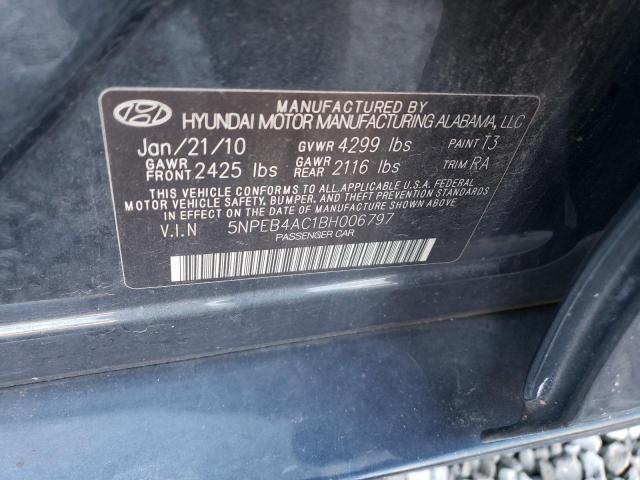 Photo 10 from auction – 2011 HYUNDAI SONATA GLS with VIN 5NPEB4AC1BH006797