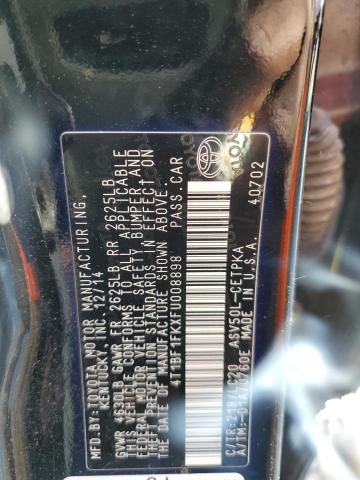 Photo 10 from auction – 2015 TOYOTA CAMRY LE with VIN 4T1BF1FKXFU008898