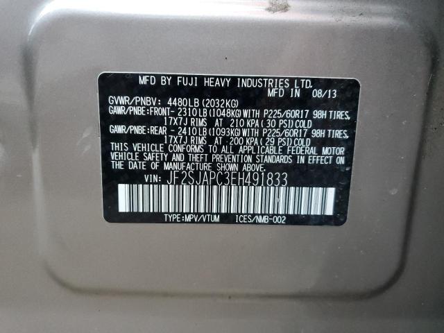 Photo 10 from auction – 2014 SUBARU FORESTER 2 with VIN JF2SJAPC3EH491833