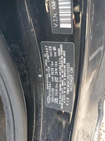Photo 10 from auction – 2010 HYUNDAI ACCENT BLU with VIN KMHCM3AC2AU160320