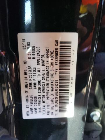 Photo 10 from auction – 2016 ACURA TLX TECH with VIN 19UUB2F58GA006239