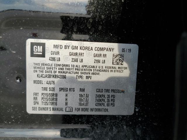 Photo 13 from auction – 2019 BUICK ENCORE PRE with VIN KL4CJASB1KB942090