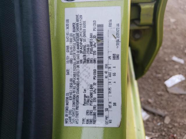 Photo 10 from auction – 2012 FORD FIESTA SE with VIN 3FADP4EJ1CM161129