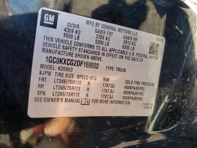 Photo 10 from auction – 2013 CHEVROLET SILVERADO with VIN 1GC0KXCG2DF169502