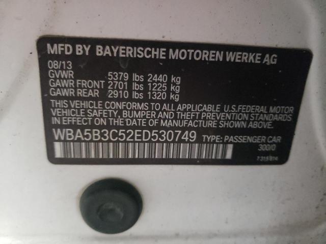 Photo 10 from auction – 2014 BMW 535 XI with VIN WBA5B3C52ED530749