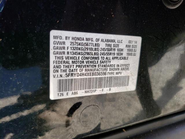 Photo 10 from auction – 2014 ACURA MDX TECHNO with VIN 5FRYD4H4XEB036596