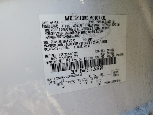 Photo 10 from auction – 2013 LINCOLN MKT with VIN 2LMHJ5AT3DBL50720
