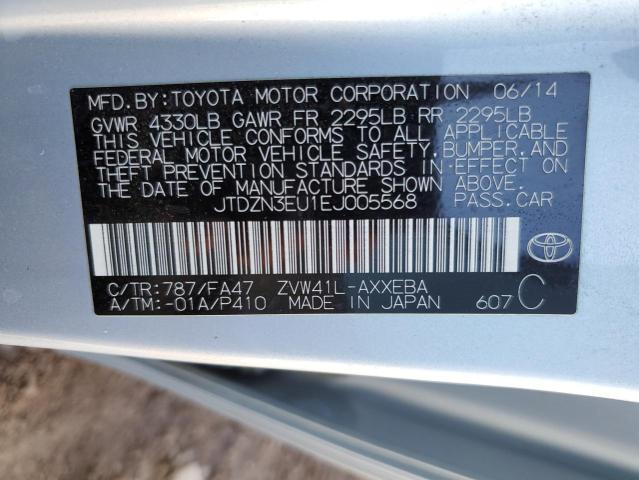 Photo 10 from auction – 2014 TOYOTA PRIUS V with VIN JTDZN3EU1EJ005568