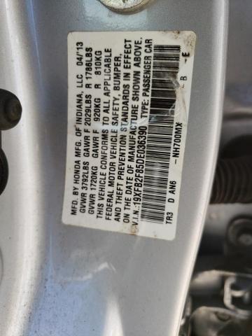 Photo 10 from auction – 2013 HONDA CIVIC EX with VIN 19XFB2F85DE036390