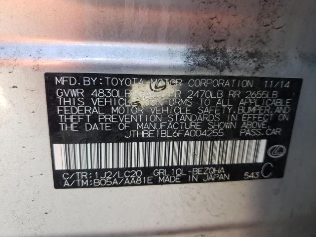 Photo 10 from auction – 2015 LEXUS GS 350 with VIN JTHBE1BL6FA004255