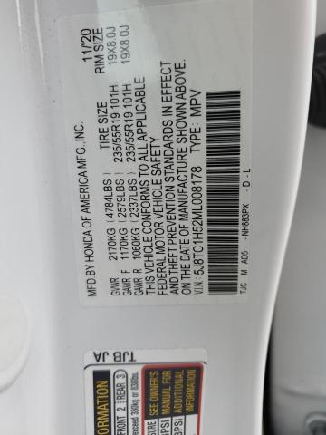 Photo 10 from auction – 2021 ACURA RDX TECHNO with VIN 5J8TC1H52ML008178