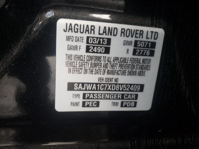 Photo 10 from auction – 2013 JAGUAR XJ with VIN SAJWA1C7XD8V52409