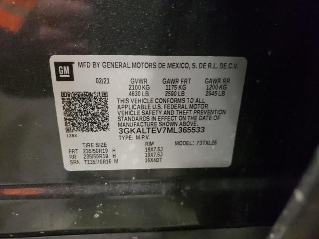 Photo 10 from auction – 2021 GMC TERRAIN SL with VIN 3GKALTEV7ML365533