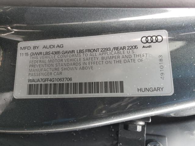 Photo 10 from auction – 2016 AUDI A3 PREMIUM with VIN WAUA7GFF4G1063706