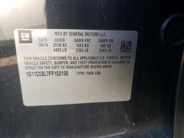 Photo 10 from auction – 2015 CHEVROLET MALIBU 1LT with VIN 1G11C5SL7FF152100