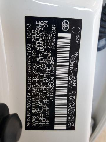 Photo 10 from auction – 2014 TOYOTA PRIUS with VIN JTDKN3DUXE1746496