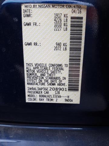 Photo 10 from auction – 2016 NISSAN ALTIMA 2.5 with VIN 1N4AL3AP3GC208901