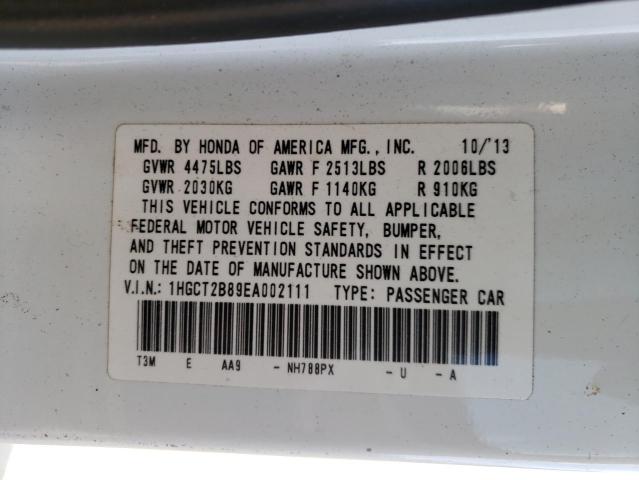 Photo 10 from auction – 2014 HONDA ACCORD EXL with VIN 1HGCT2B89EA002111