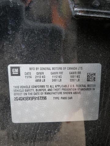 Photo 10 from auction – 2015 BUICK REGAL with VIN 2G4GK5EX5F9167296