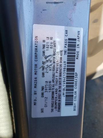 Photo 10 from auction – 2012 MAZDA 3 I with VIN JM1BL1V84C1598449
