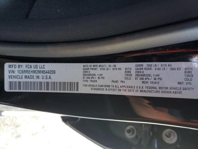 Photo 10 from auction – 2021 RAM 1500 LIMIT with VIN 1C6RREHM2MN544209