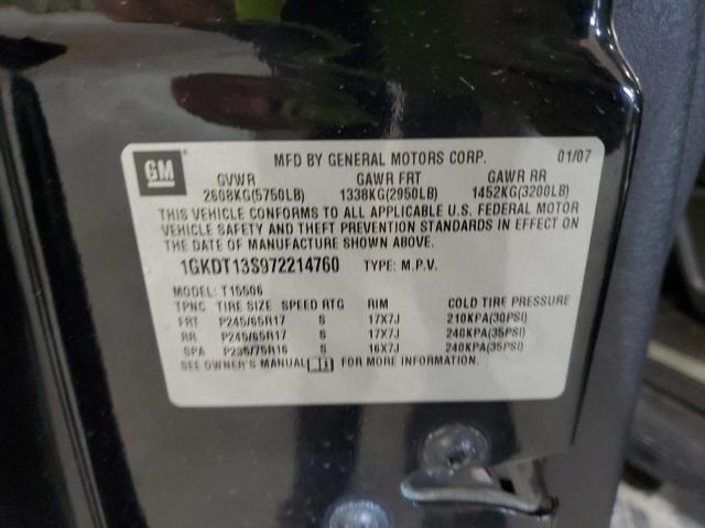 Photo 10 from auction – 2007 GMC ENVOY with VIN 1GKDT13S972214760