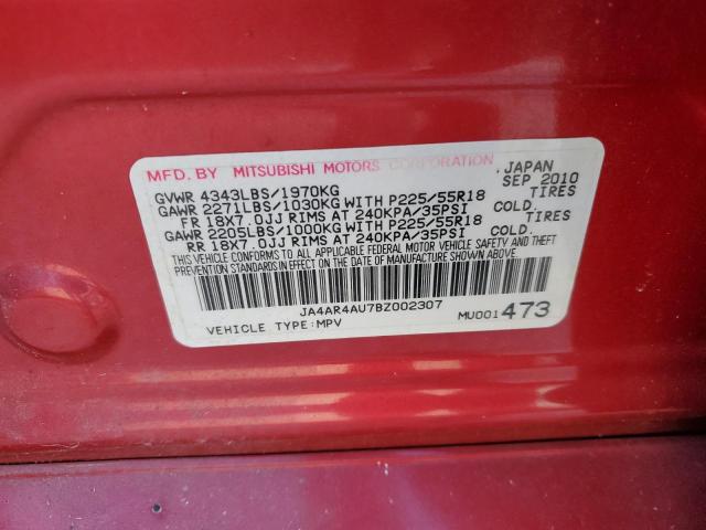 Photo 10 from auction – 2011 MITSUBISHI OUTLANDER with VIN JA4AR4AU7BZ002307