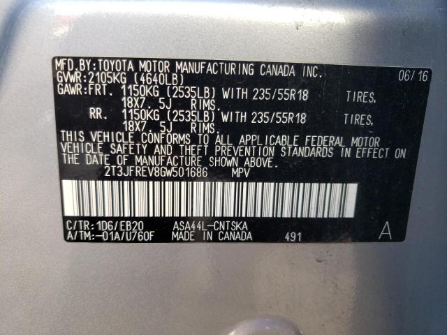 Photo 10 from auction – 2016 TOYOTA RAV4 SE with VIN 2T3JFREV8GW501686