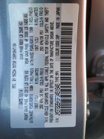 Photo 10 from auction – 2015 MAZDA CX-9 SPORT with VIN JM3TB2BA9F0451646