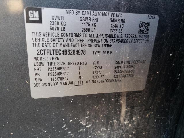 Photo 10 from auction – 2011 GMC TERRAIN SL with VIN 2CTFLTEC4B6284978