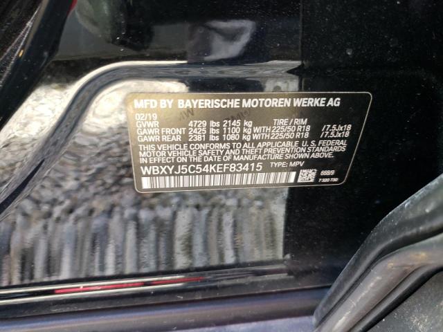 Photo 10 from auction – 2019 BMW X2 XDRIVE2 with VIN WBXYJ5C54KEF83415