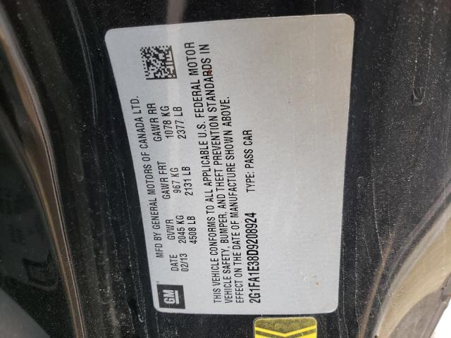 Photo 10 from auction – 2013 CHEVROLET CAMARO LS with VIN 2G1FA1E38D9208924