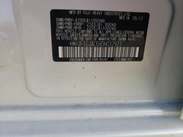 Photo 10 from auction – 2013 SUBARU IMPREZA PR with VIN JF1GJAC6XDH032923