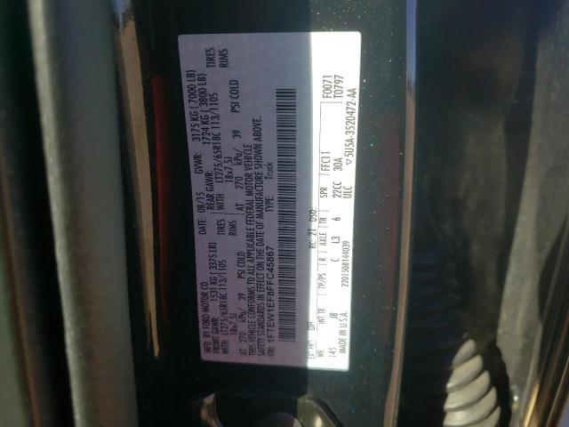 Photo 10 from auction – 2015 FORD F150 SUPER with VIN 1FTEW1EF8FFC45867
