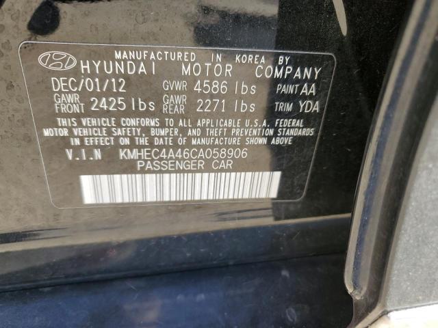 Photo 10 from auction – 2012 HYUNDAI SONATA HYB with VIN KMHEC4A46CA058906