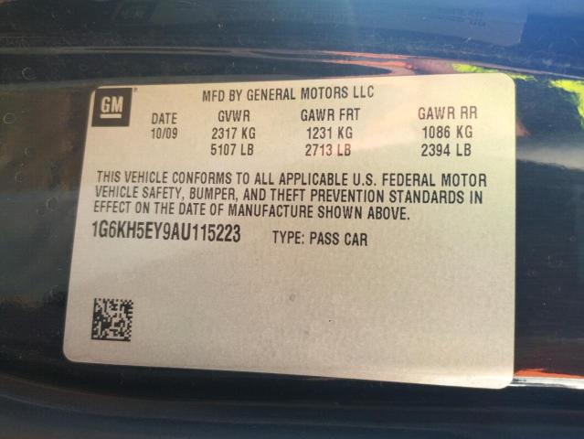 Photo 10 from auction – 2010 CADILLAC DTS PREMIU with VIN 1G6KH5EY9AU115223