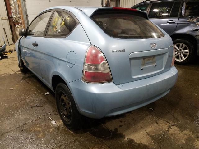Photo 3 from auction – 2007 HYUNDAI ACCENT GS with VIN KMHCM36C67U007554