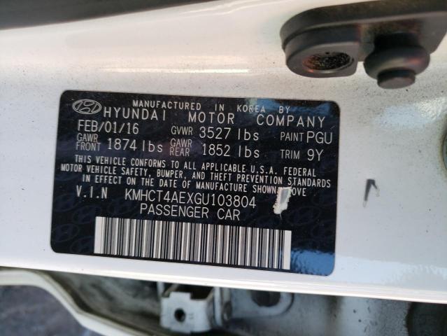 Photo 10 from auction – 2016 HYUNDAI ACCENT SE with VIN KMHCT4AEXGU103804