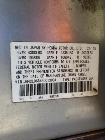 Photo 10 from auction – 2005 ACURA TSX with VIN JH4CL96845C013084