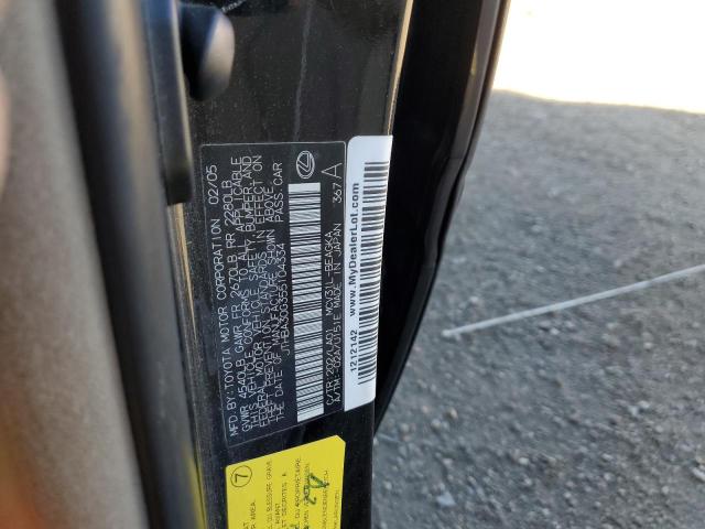 Photo 10 from auction – 2005 LEXUS ES 330 with VIN JTHBA30G355104334
